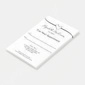 Hair Stylist Zwart-wit Uw volgende afspraak Post-it® Notes (Schuin)