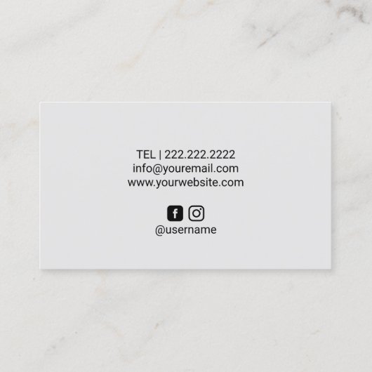 Hair Tattoo Scalp Micropigmentation Hair Visitekaartje (Achterkant)