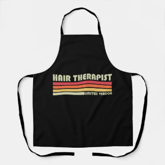 Hair Therapist Hair Stylist Retro Hairdr Schort