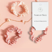 Hair Tie holder Hanging Display Logo Social Media Visitekaartje