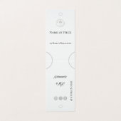 Hair Tie holder Hanging Display Logo Social Media Visitekaartje (Buitenkant ongevouwen)