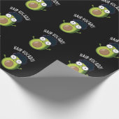 Hair-vocado Grappige Avocado Puns Donker BG Cadeaupapier (Hoek)