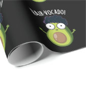 Hair-vocado Grappige Avocado Puns Donker BG Cadeaupapier (Rol Hoek)