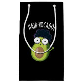 Hair-vocado Grappige Avocado Puns Donker BG Klein Cadeauzakje (Voorkant)