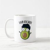 Hair-vocado grappige avocado puns koffiemok (Links)
