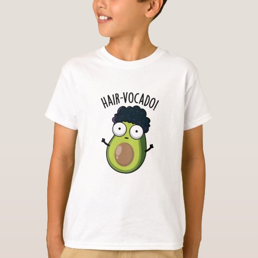 Hair-vocado grappige avocado puns t-shirt (Voorkant)