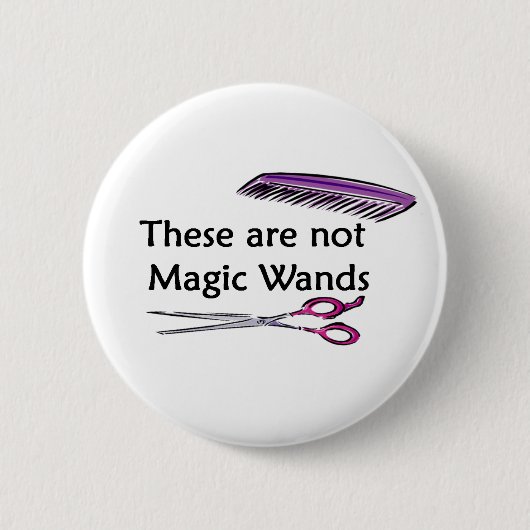 Hair WANDS Ronde Button 5,7 Cm (Voorkant)