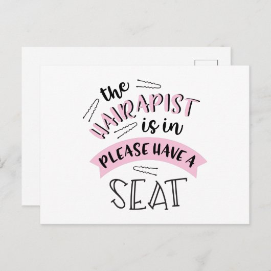 Hairapist Briefkaart (Voorkant / Achterkant)