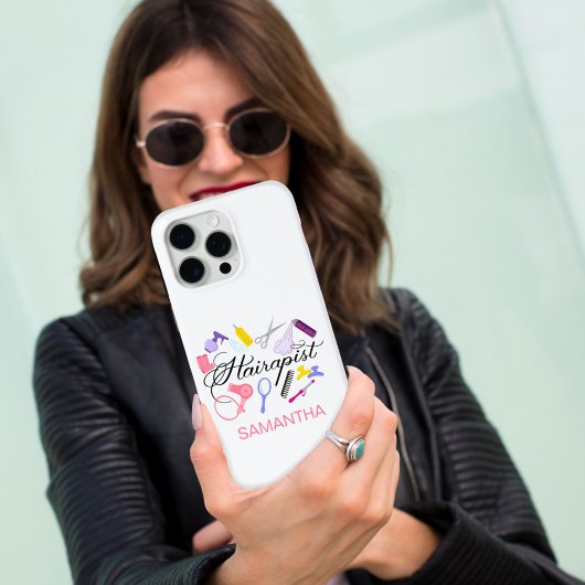 Hairapist Hairdresser Hair Stylist Barber Design Case-Mate iPhone Case