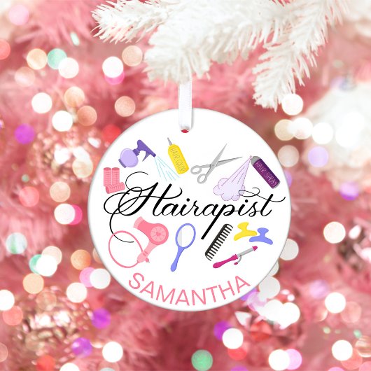 Hairapist Hairdresser Hair Stylist Barber Design Keramisch Ornament