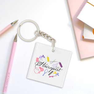 Hairapist Hairdresser Hair Stylist Barber Design Sleutelhanger