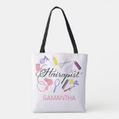 Hairapist Hairdresser Hair Stylist Barber Design Tote Bag (Achterkant)