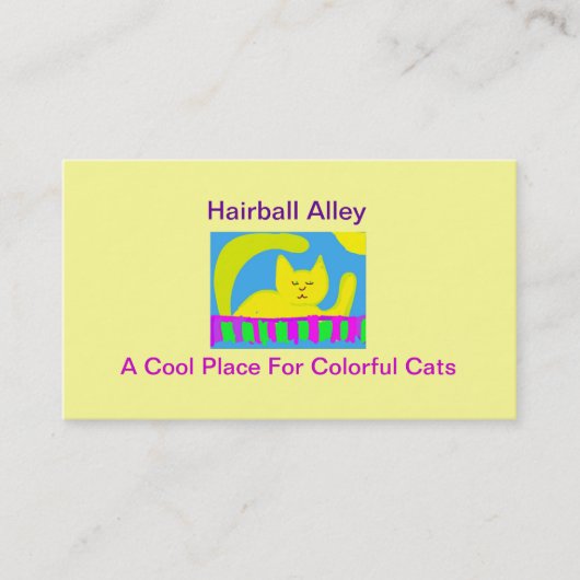 Hairball Alley Visitekaartje (Voorkant)