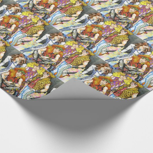 Hairband van 80 - 80 s Retro Cadeaupapier (Hoek)