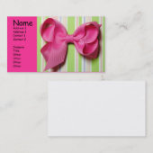 Hairboogboog, horizontaal visitekaartje (Voorkant / Achterkant)