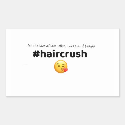 #haircrush STICKER 1 (Voorkant)