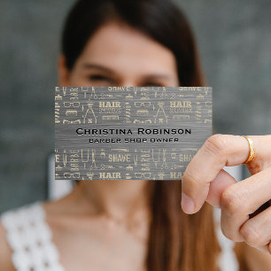 Haircut Barber Pattern Visitekaartje