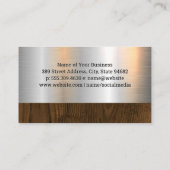 Haircut | Barberwinkel | Metaalbarber Visitekaartje (Achterkant)