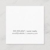 Haircut door Stylist Barber | Hair Vierkante Visitekaartje (Achterkant)