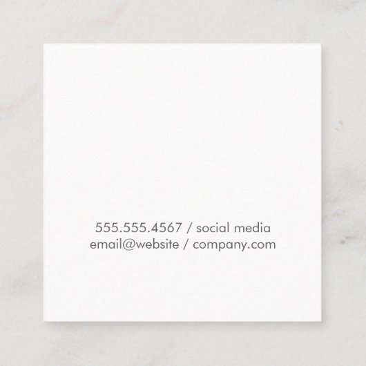 Haircut door Stylist Barber | Hair Vierkante Visitekaartje (Achterkant)