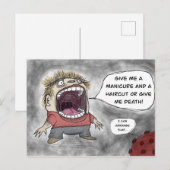 Haircut of dood! briefkaart (Voorkant / Achterkant)