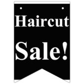 Haircut Sale Bunting Banner (Eerste vlag)