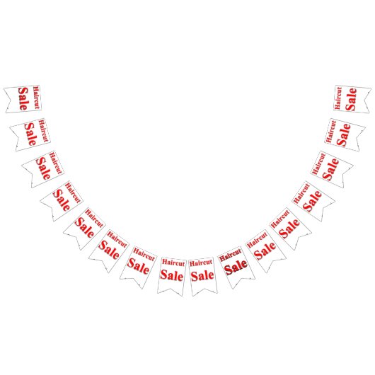 Haircut Sale Bunting Banner (Alle)