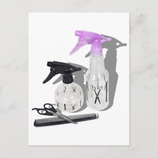 HaircutSprayBottle060910Shadows Briefkaart (Voorkant)