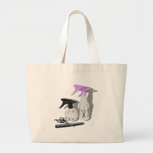 HaircutSprayBottle060910Shadows Grote Tote Bag