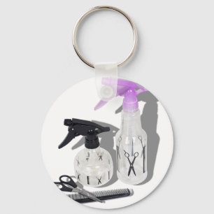 HaircutSprayBottle060910Shadows Sleutelhanger