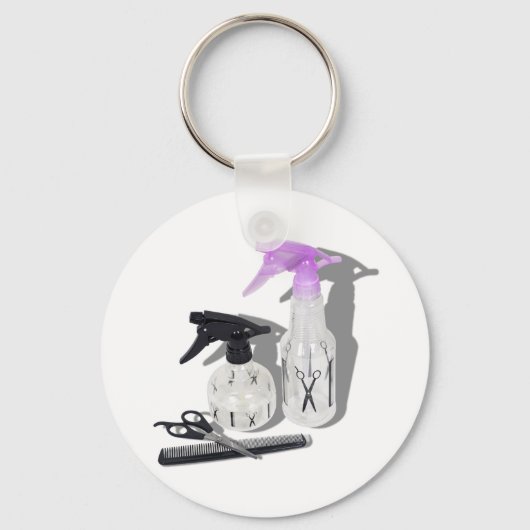 HaircutSprayBottle060910Shadows Sleutelhanger (Voorkant)