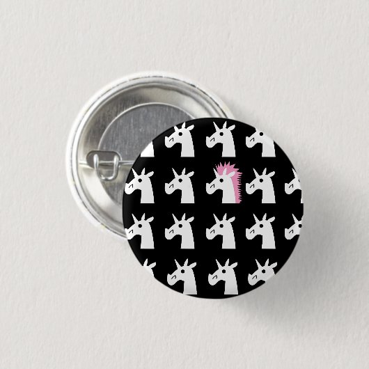 Hairdo Unicorn Button (Voorkant /achterkant)