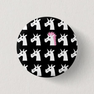Hairdo Unicorn Button