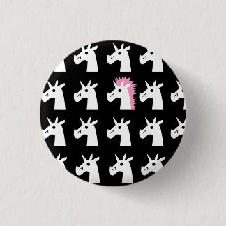 Hairdo Unicorn Button