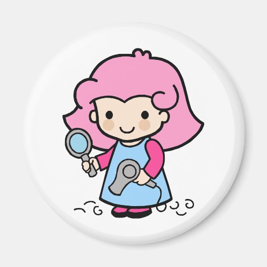 Hairdresser 2 magneet (Voorkant)