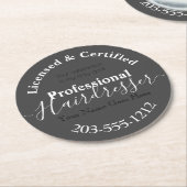 Hairdresser Adverteren HAMbWG Onderzetter (Gebogen)