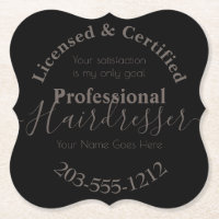 Hairdresser Adverteren HAMbWG Onderzetter