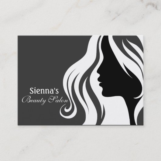 Hairdresser Appointment Card (wit) Afsprakenkaartje (Voorkant)