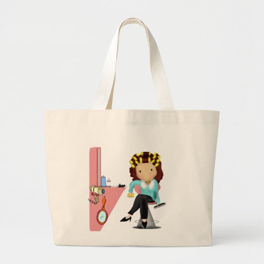 Hairdresser Bag Grote Tote Bag (Voorkant)