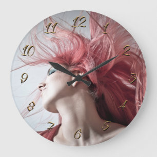 Hairdresser-beauty Lounge Breed Clock Grote Klok