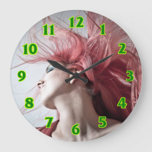 Hairdresser-beauty Lounge Breed Clock Grote Klok