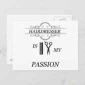 Hairdresser Briefkaart (Voorkant / Achterkant)