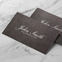 Hairdresser Classy Dark Leather Hair Stylist