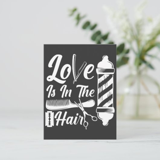 Hairdresser Cosmetology Afstuderen Barber Salon Briefkaart (Staand voorkant)