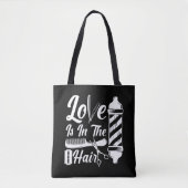 Hairdresser Cosmetology Afstuderen Barber Salon Tote Bag (Voorkant)