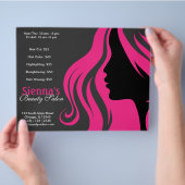 Hairdresser (Deep Pink) Flyer (Hand)