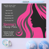 Hairdresser (Deep Pink) Flyer (Enkel)