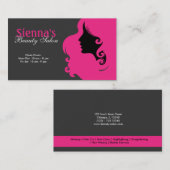 Hairdresser (Deep Pink) Visitekaartje (Voorkant / Achterkant)
