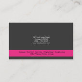 Hairdresser (Deep Pink) Visitekaartje (Achterkant)