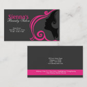 Hairdresser (Deep Pink) Visitekaartje (Voorkant / Achterkant)